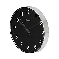 Jones Studio Contemporary Chrome effect Quartz Clock