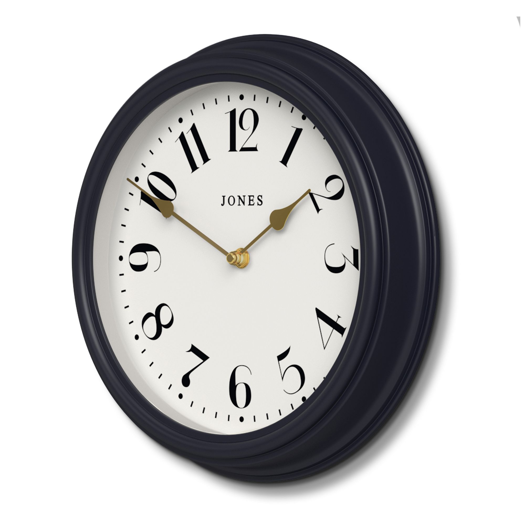 Jones Venetian Contemporary Petrol Blue Quartz Clock