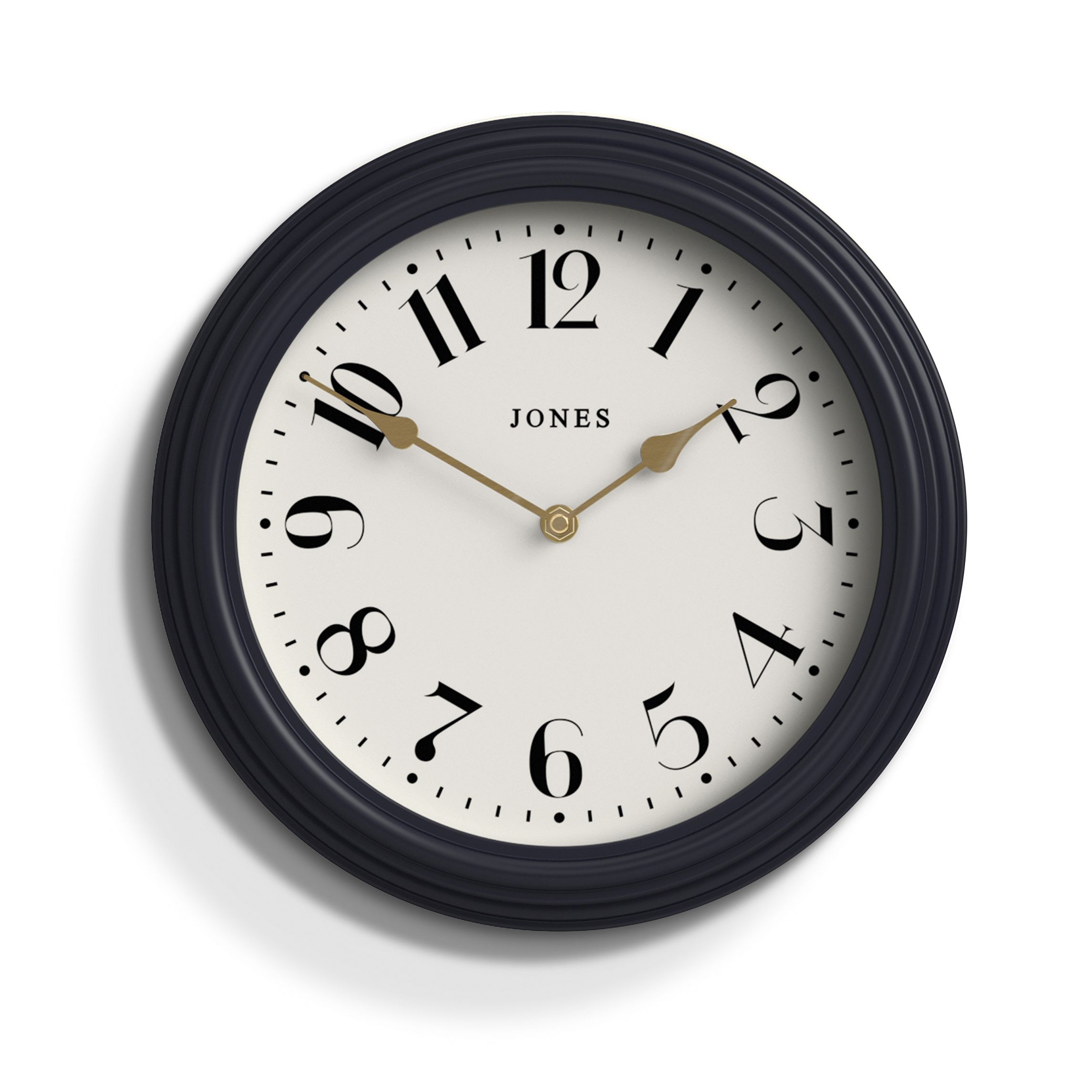 Jones Venetian Contemporary Petrol Blue Quartz Clock