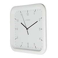 Jones White Quartz Alarm clock