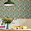 Joules Arts & crafts Multicolour Floral Smooth Wallpaper
