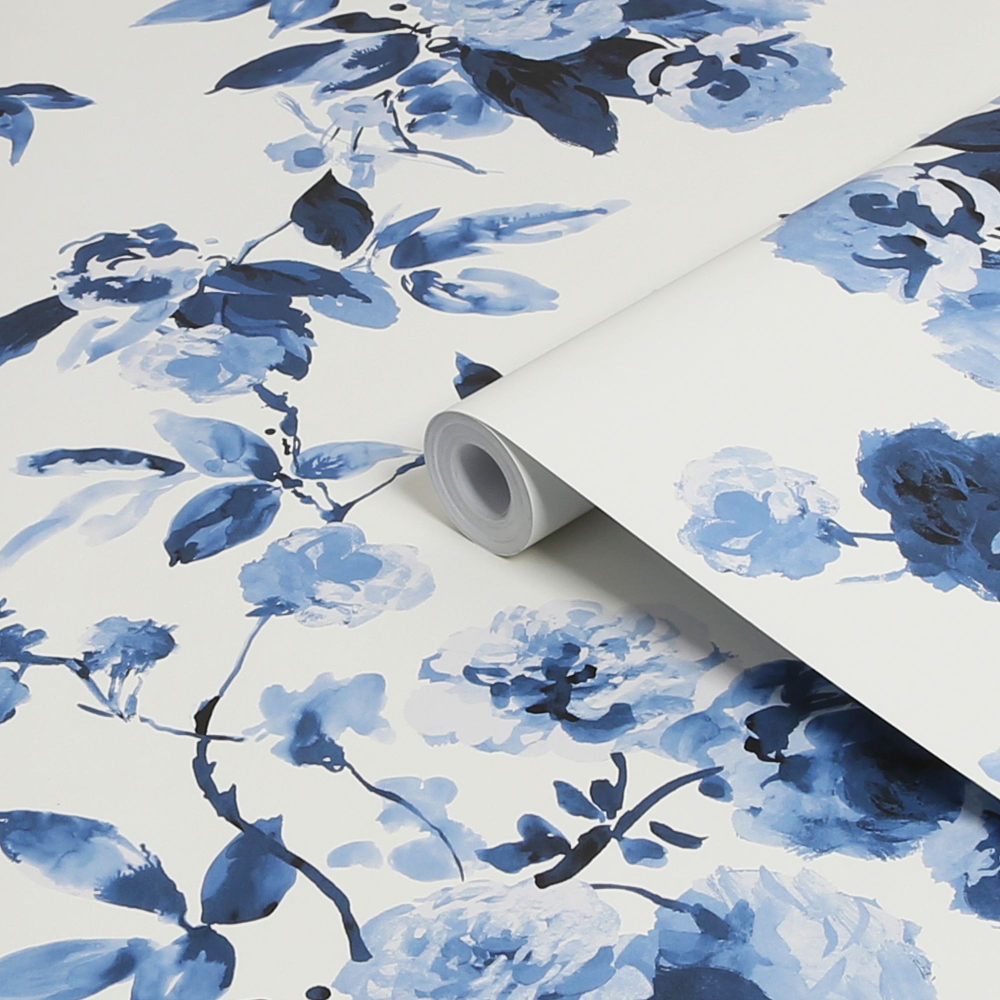 Joules Blue Boho bloom Smooth Wallpaper