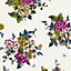 Joules Crème Cambridge floral Smooth Wallpaper