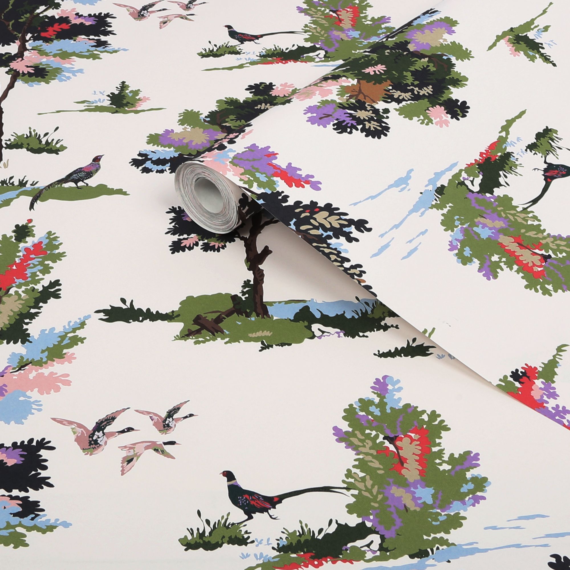 Joules Multicolour Woodland Smooth Wallpaper | DIY at B&Q