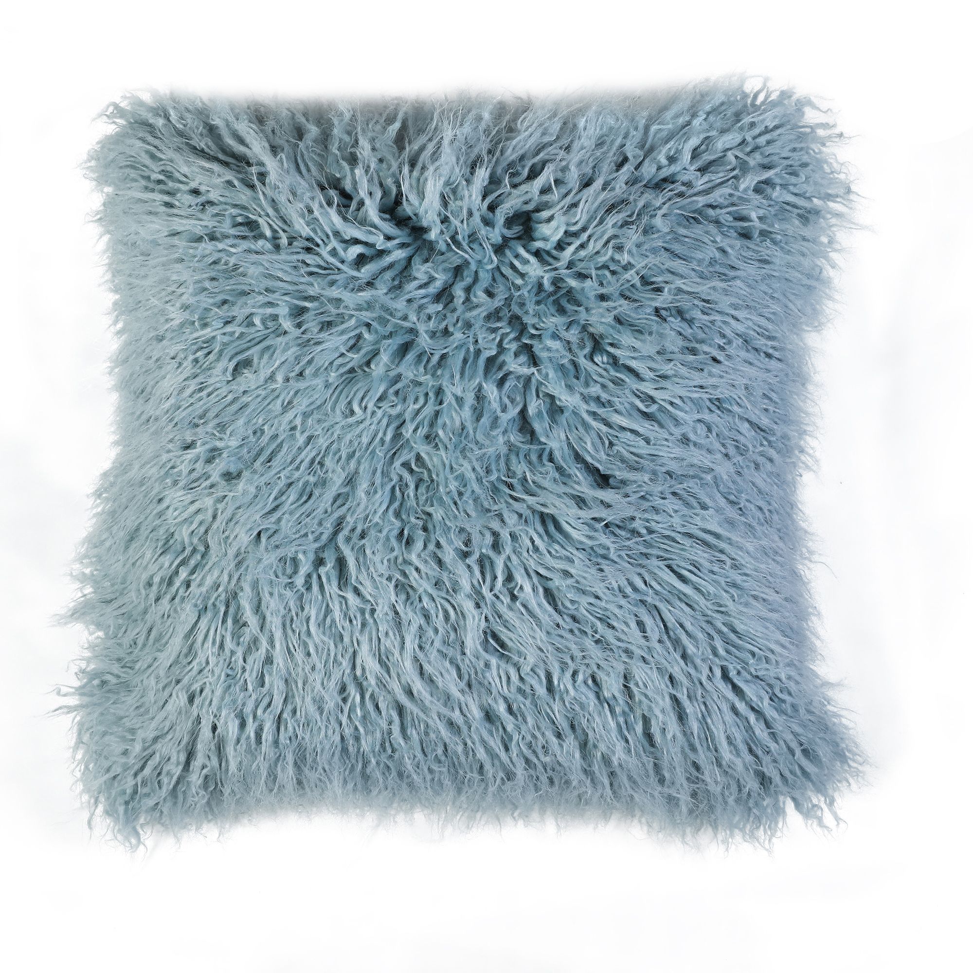 Blue store fluffy cushion