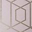 Julien MacDonald Disco vogue Pink Geometric Metallic effect Smooth Wallpaper