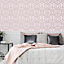 Julien MacDonald Disco vogue Pink Metallic effect Geometric Smooth Wallpaper