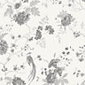 Julien MacDonald Exotica White Silver effect Floral & birds Textured Wallpaper