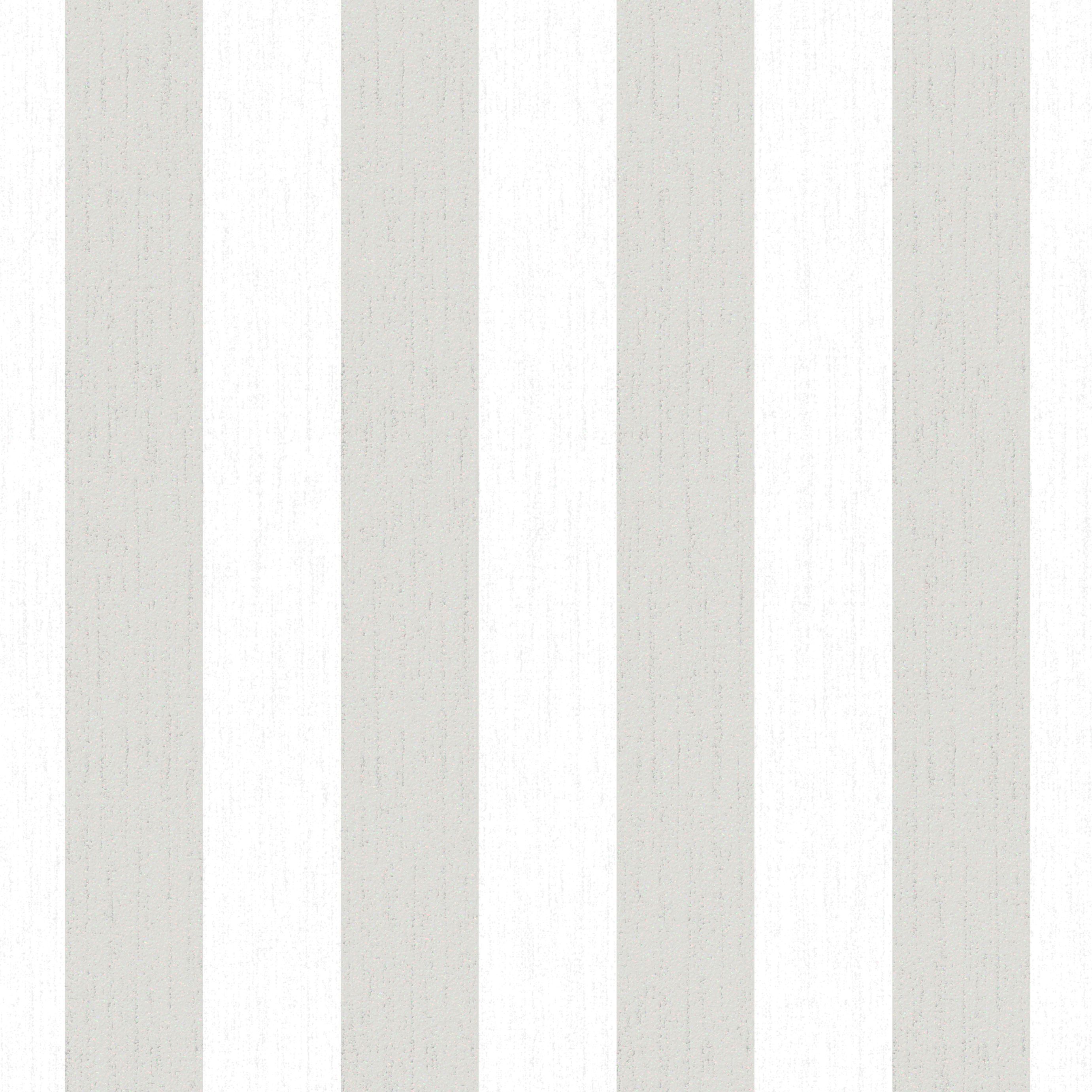 Julien MacDonald Glitterati White Silver glitter effect Striped Textured Wallpaper