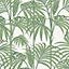 Julien MacDonald Honolulu Palm green Foliage Glitter effect Textured Wallpaper