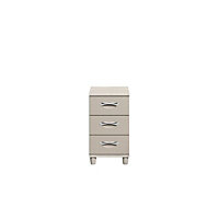 Juno Textured Cashmere elm effect 3 Drawer Chest of drawers (H)710mm (W)400mm (D)420mm