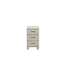 Juno Textured Cashmere elm effect 3 Drawer Chest of drawers (H)710mm (W)400mm (D)420mm