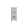 Juno Textured Cashmere elm effect 5 Drawer Chest of drawers (H)1100mm (W)400mm (D)420mm