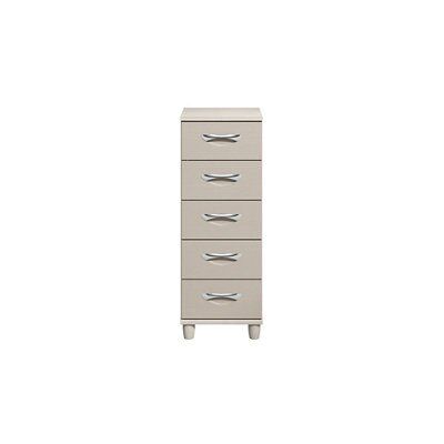 Juno Textured Cashmere elm effect 5 Drawer Chest of drawers (H)1100mm ...