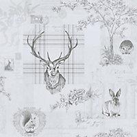 K2 Grey Animals Smooth Wallpaper