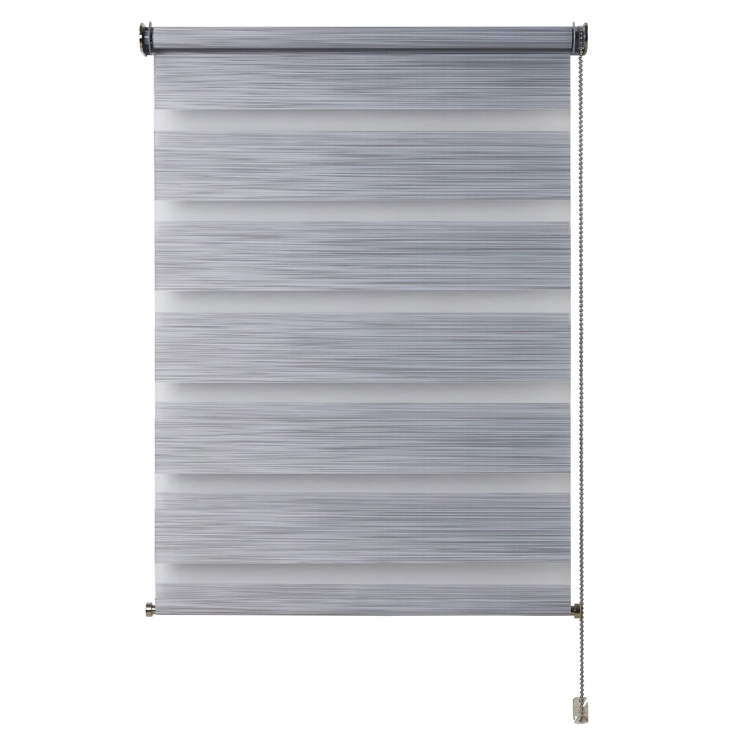 Kala Corded Grey Striped Day & night Roller Blind (W)60cm (L)180cm