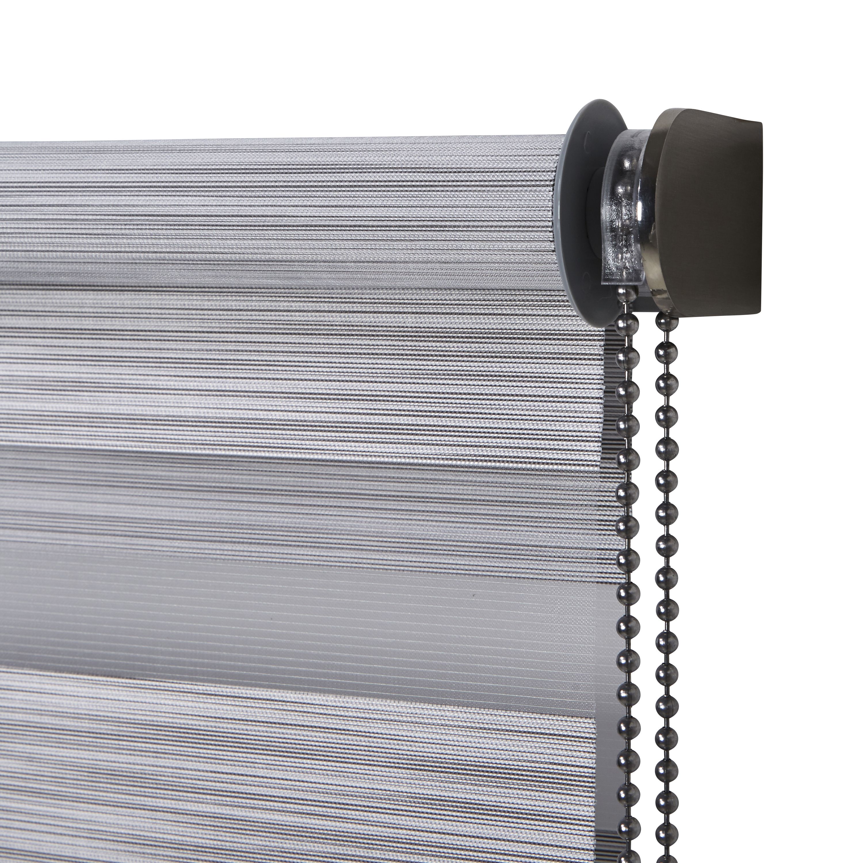 Kala Corded Grey Striped Day & night Roller Blind (W)60cm (L)180cm - 3