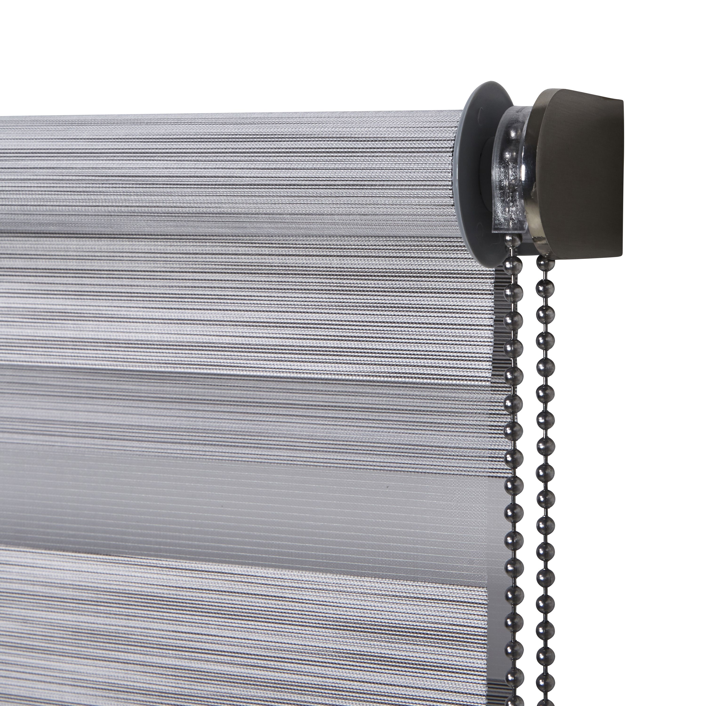 Kala Corded Grey Striped Day & night Roller Blind (W)90cm (L)180cm - 3
