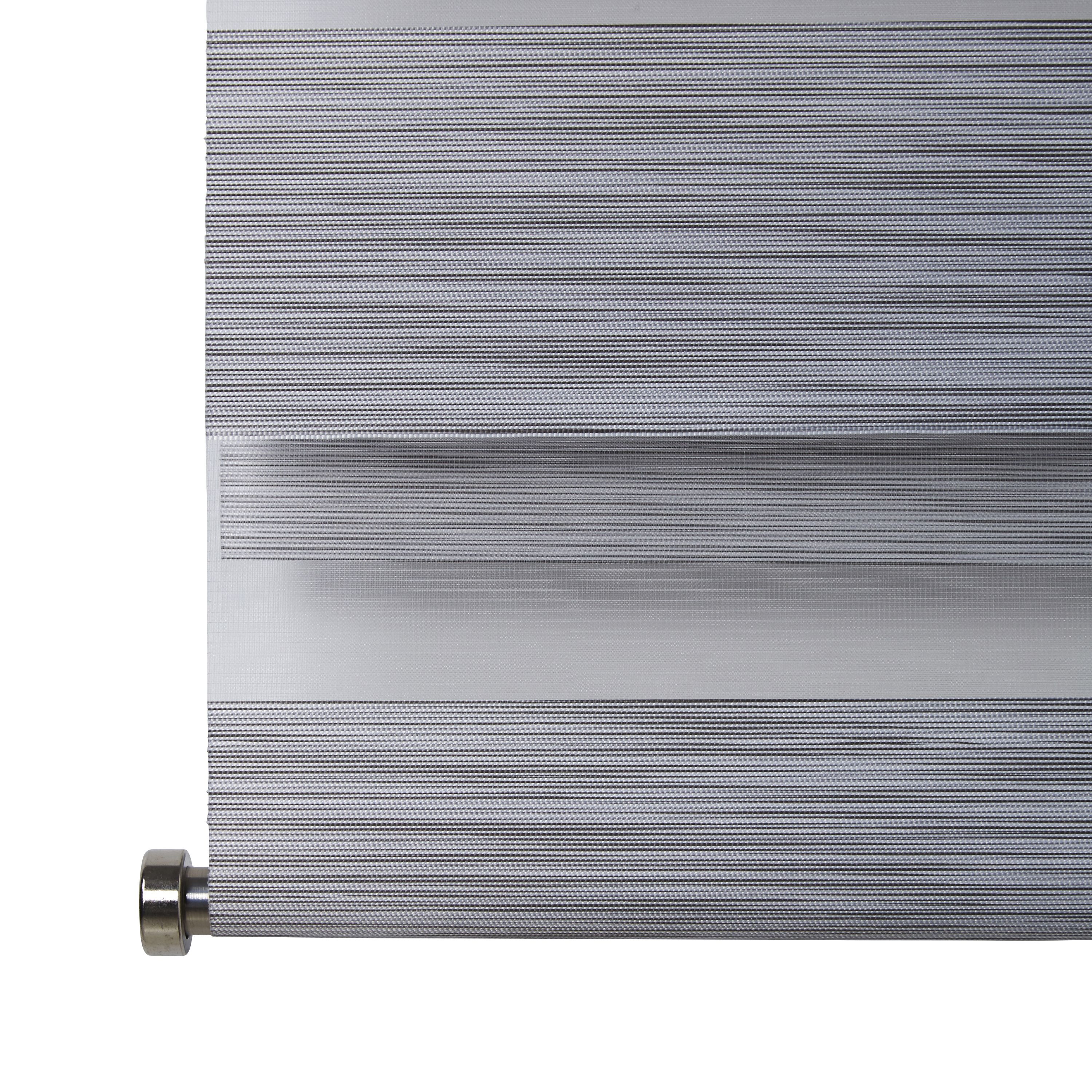 Kala Corded Grey Striped Day & night Roller Blind (W)90cm (L)240cm - 1