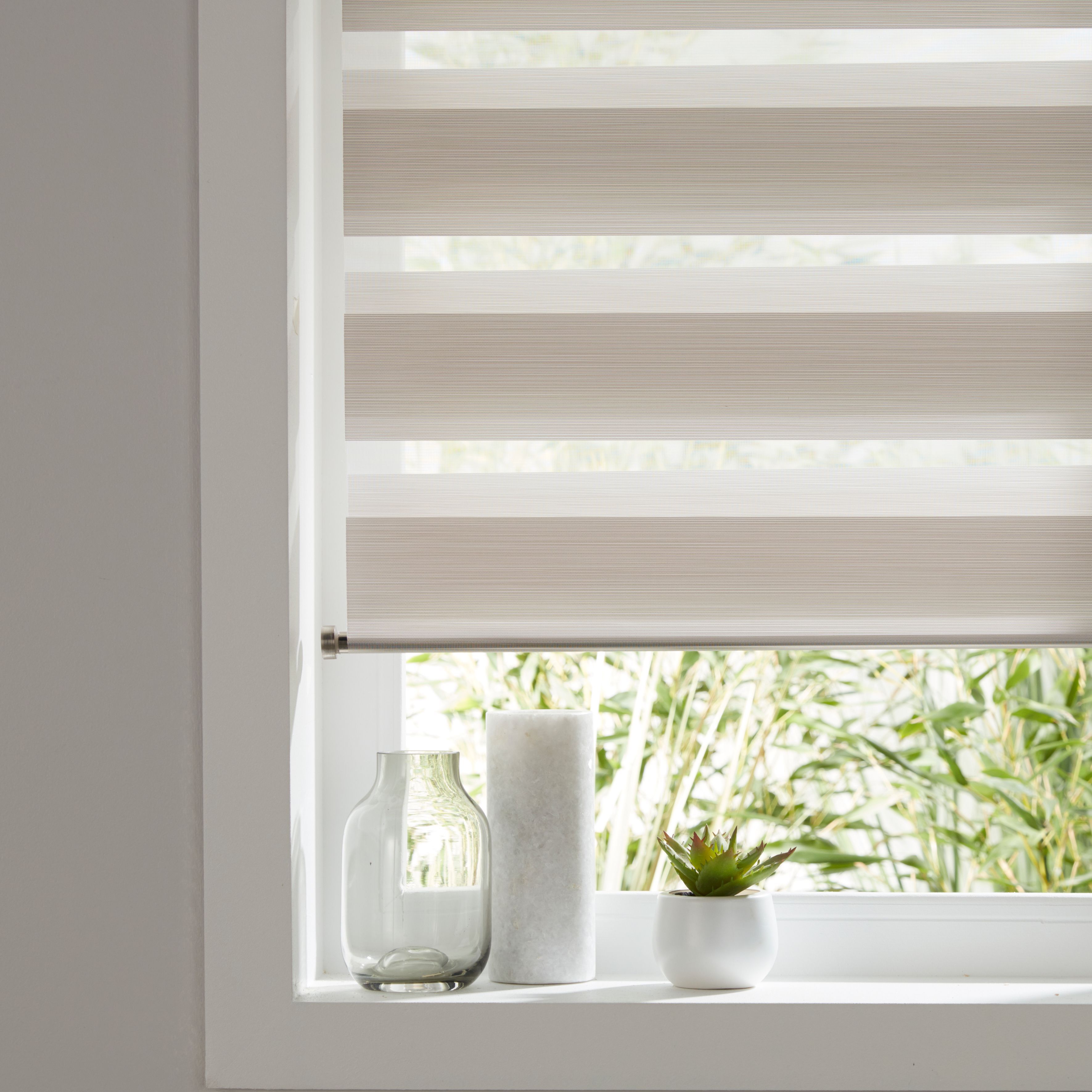 Kala Corded Natural Striped Day & night Roller Blind (W)120cm (L)180cm