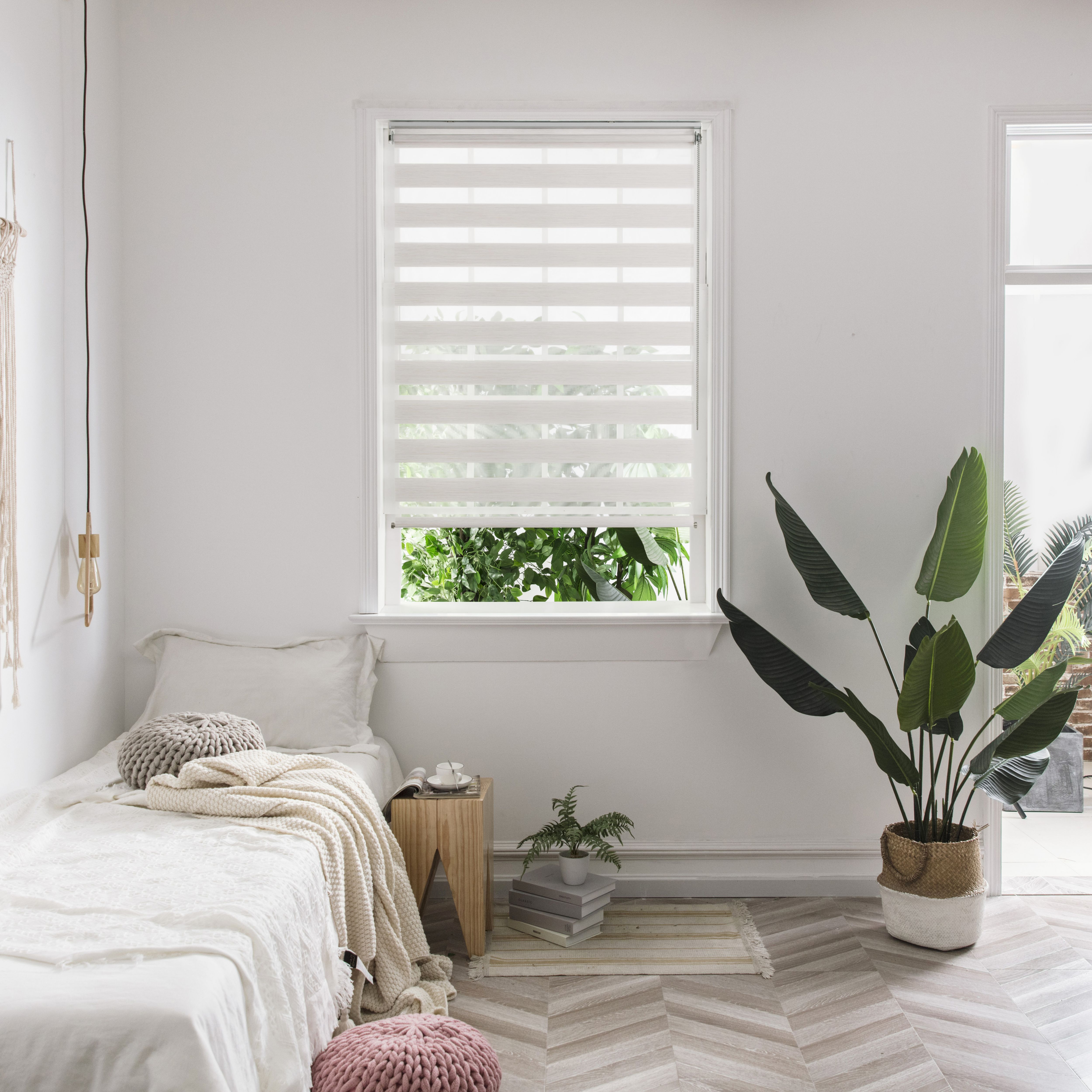 Kala Corded Natural Striped Day night Roller Blind W 60cm L 180cm