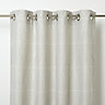Kalay Beige Geometric Unlined Eyelet Curtain (W)117cm (L)137cm, Single