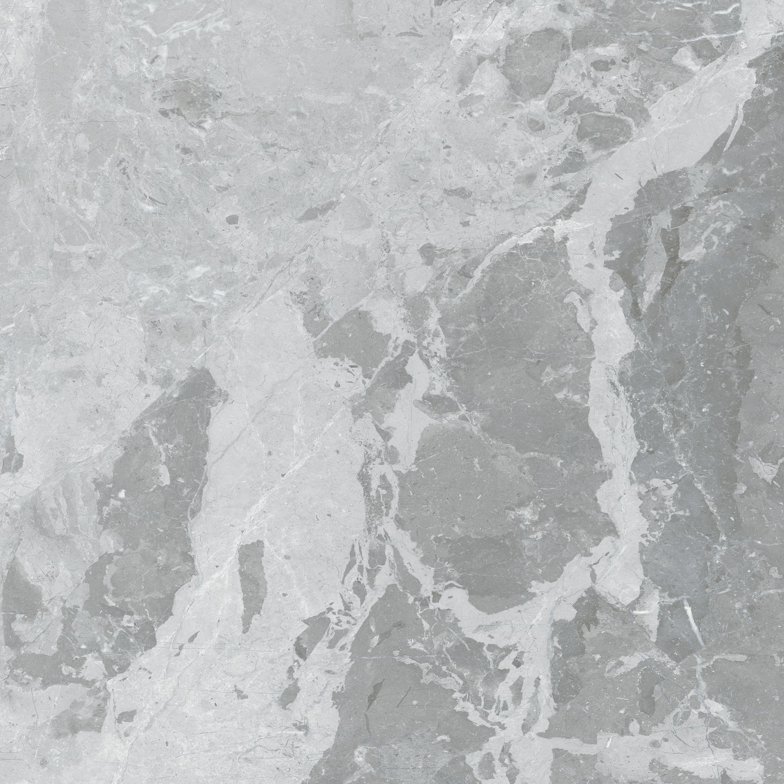 Kale Anson Light grey Matt Marble effect Porcelain Indoor Wall & floor Tile, Pack of 3, (L)600mm (W)600mm