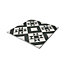 Kale AR Black & White Matt Vintage effect Porcelain Indoor Wall & floor tile, Pack of 9, (L)330mm (W)330mm