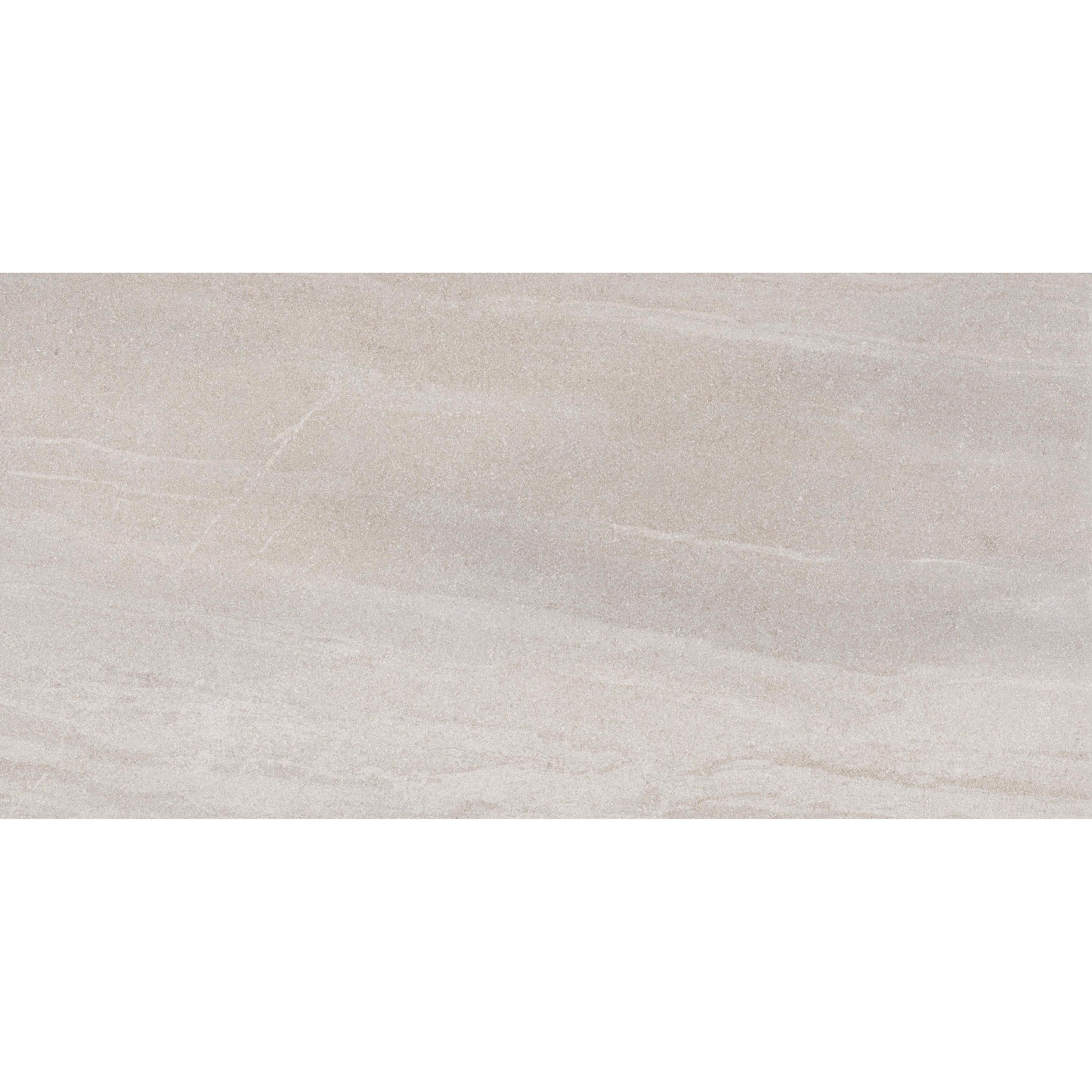 Kale Avalon Grey Matt Stone effect Textured Porcelain Indoor Wall & floor Tile, Pack of 6, (L)600mm (W)300mm