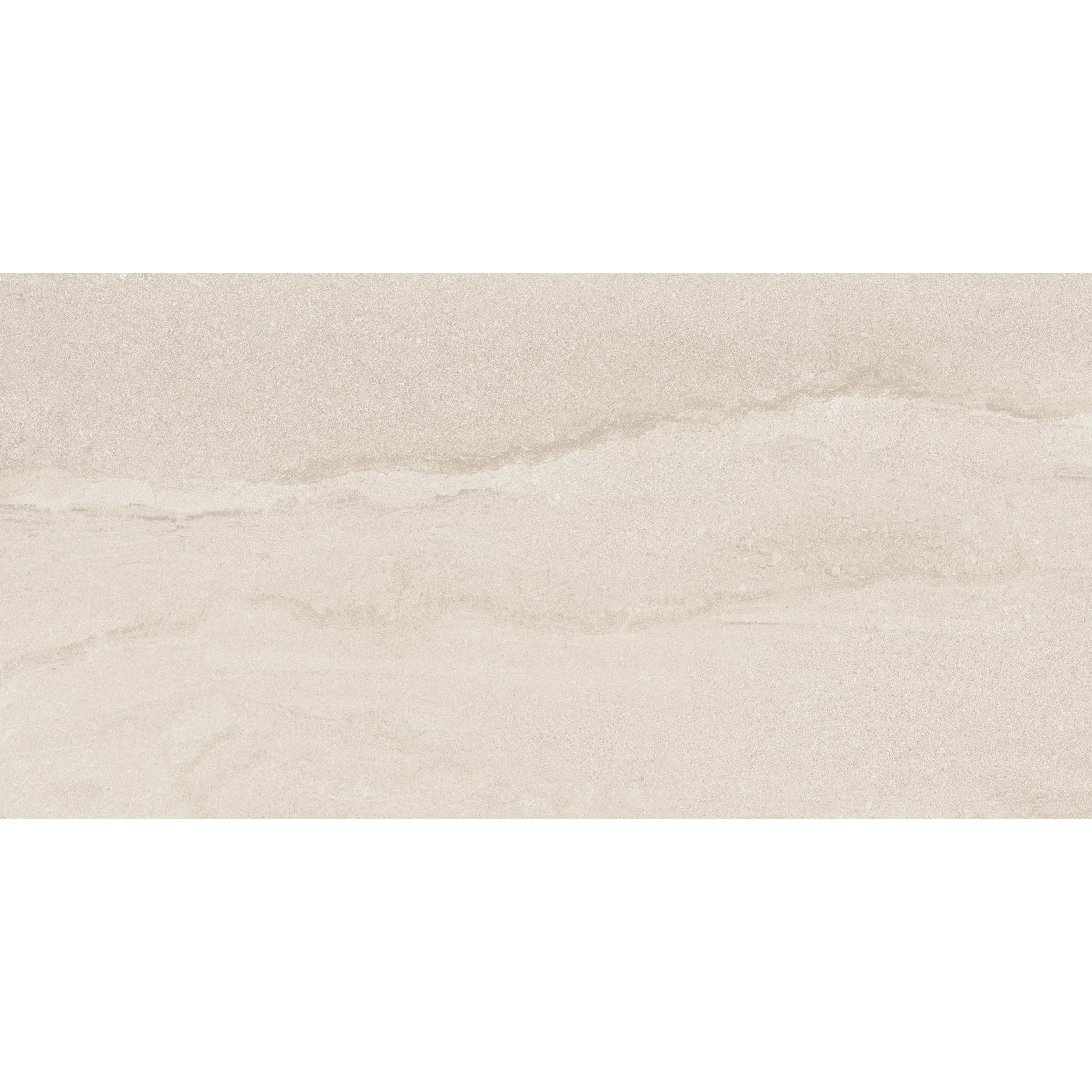 Kale Avalon White Matt Stone effect Textured Porcelain Indoor Wall & floor Tile, Pack of 6, (L)600mm (W)300mm