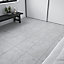 Kale Bradwell Light grey Matt Marble effect Porcelain Wall & floor Tile Sample