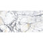 Kale Calcutta White & Gold Matt Marble effect Ceramic Indoor Wall & floor tile, Pack of 6, (L)600mm (W)300mm