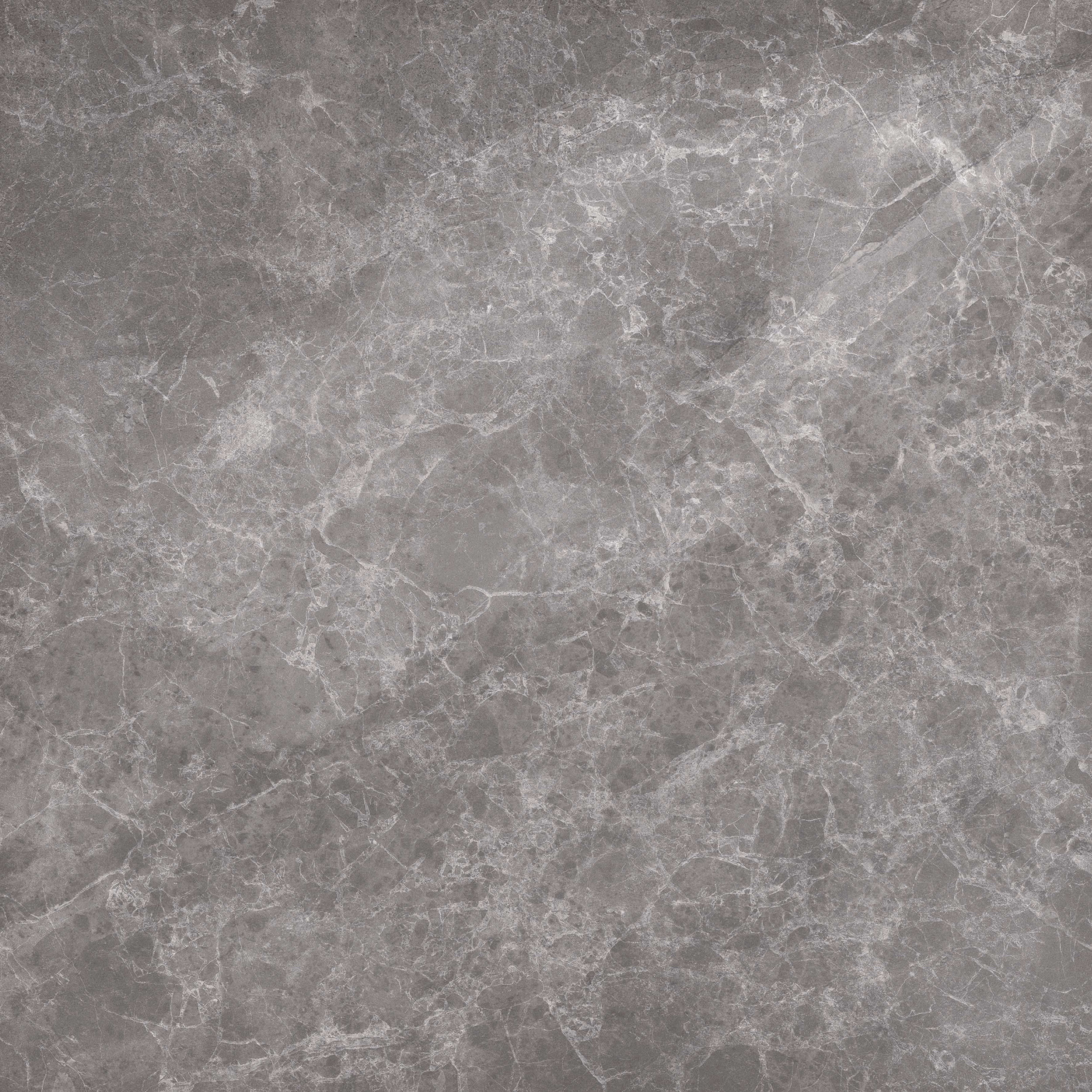 Kale Moonstone Anthracite Semi-gloss Stone effect Textured Porcelain Indoor Wall & floor tile, Pack of 3, (L)600mm (W)600mm