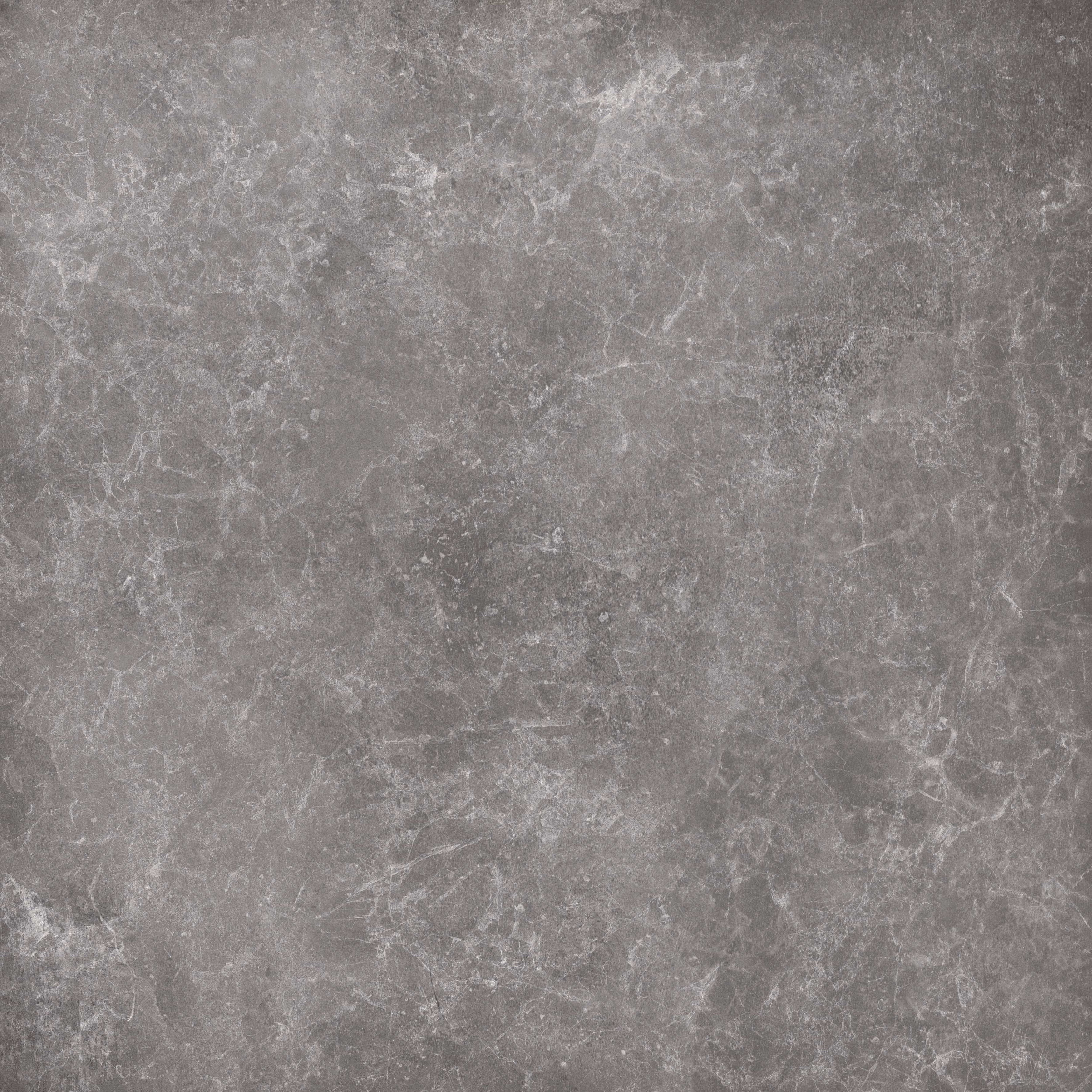 Kale Moonstone Anthracite Semi-gloss Stone effect Textured Porcelain Indoor Wall & floor tile, Pack of 3, (L)600mm (W)600mm