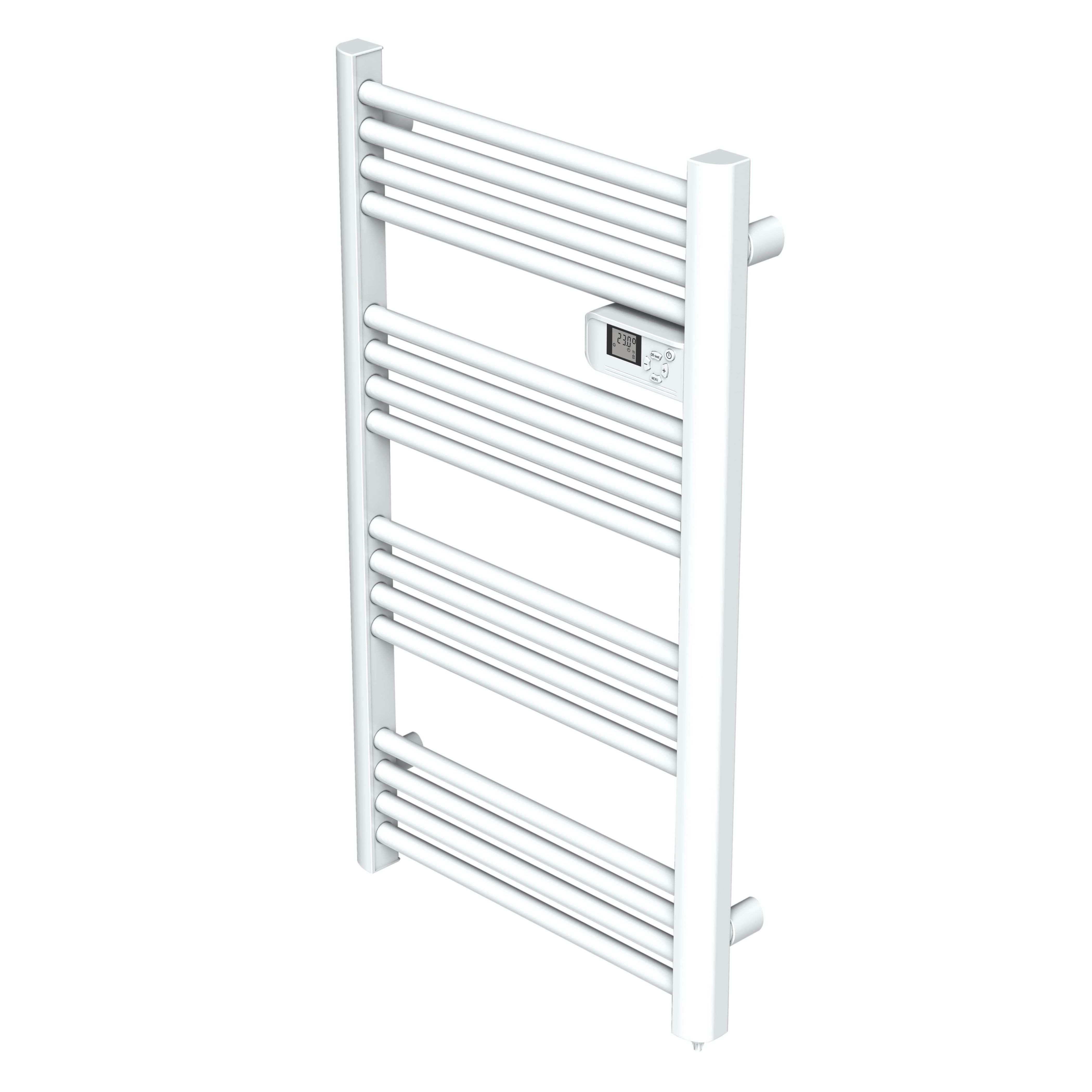 Kandor Electric White Towel warmer (W)550mm x (H)980mm | DIY at Bu0026Q