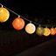 Kanor Cotton Ball Battery-powered Warm white 20 Integrated LED Outdoor String lights