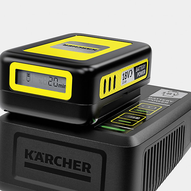 Karcher 18V 2.5A Li-ion Fast Battery charger 2.445-036.0 | DIY at B&Q