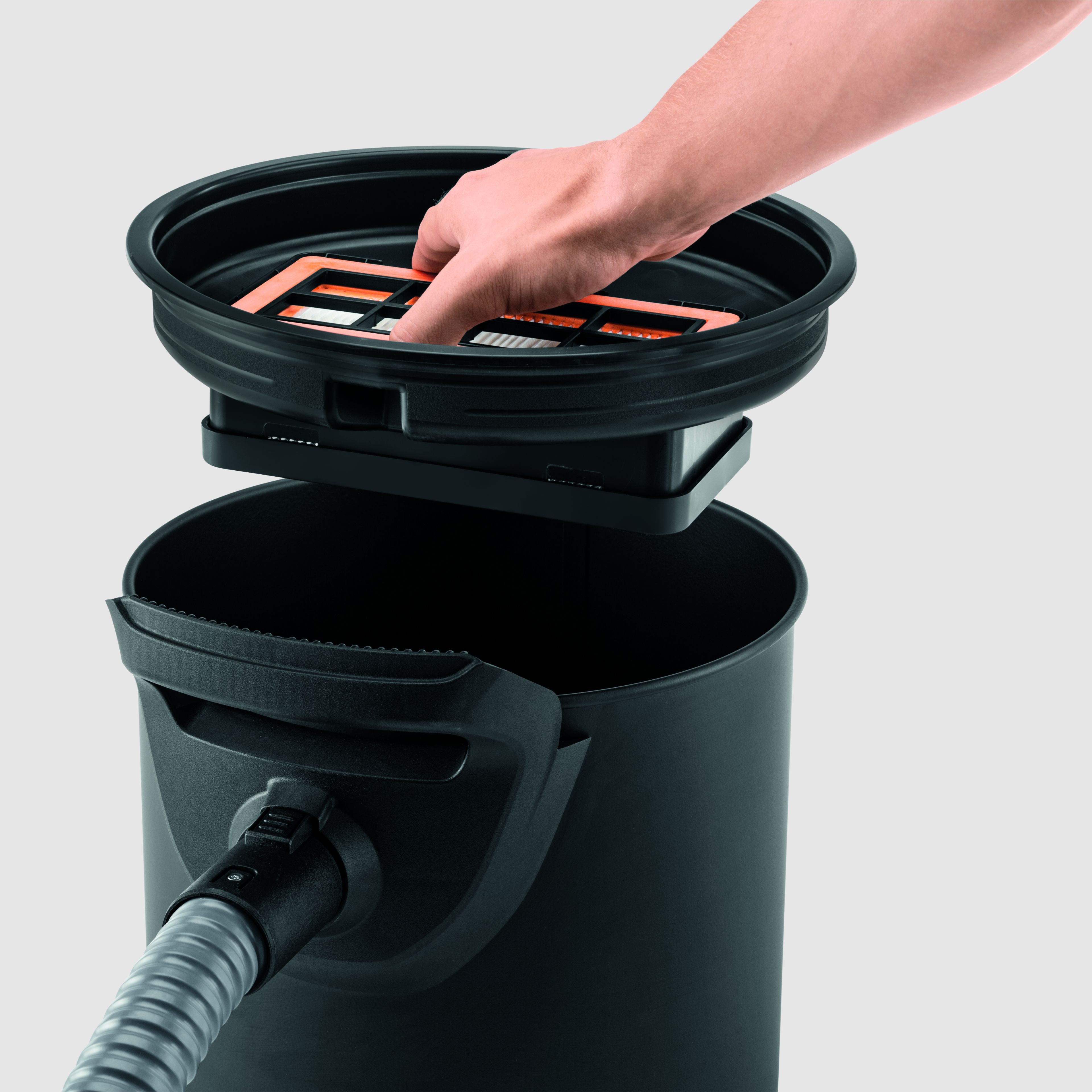 Kärcher AD 2 Battery Ash Vacuum Cleaner And Dry Vacuum Cleaner (with Filter Cleaning, 14 Litre Metal Container, Cleaning Without Dirt Contact, 18 V