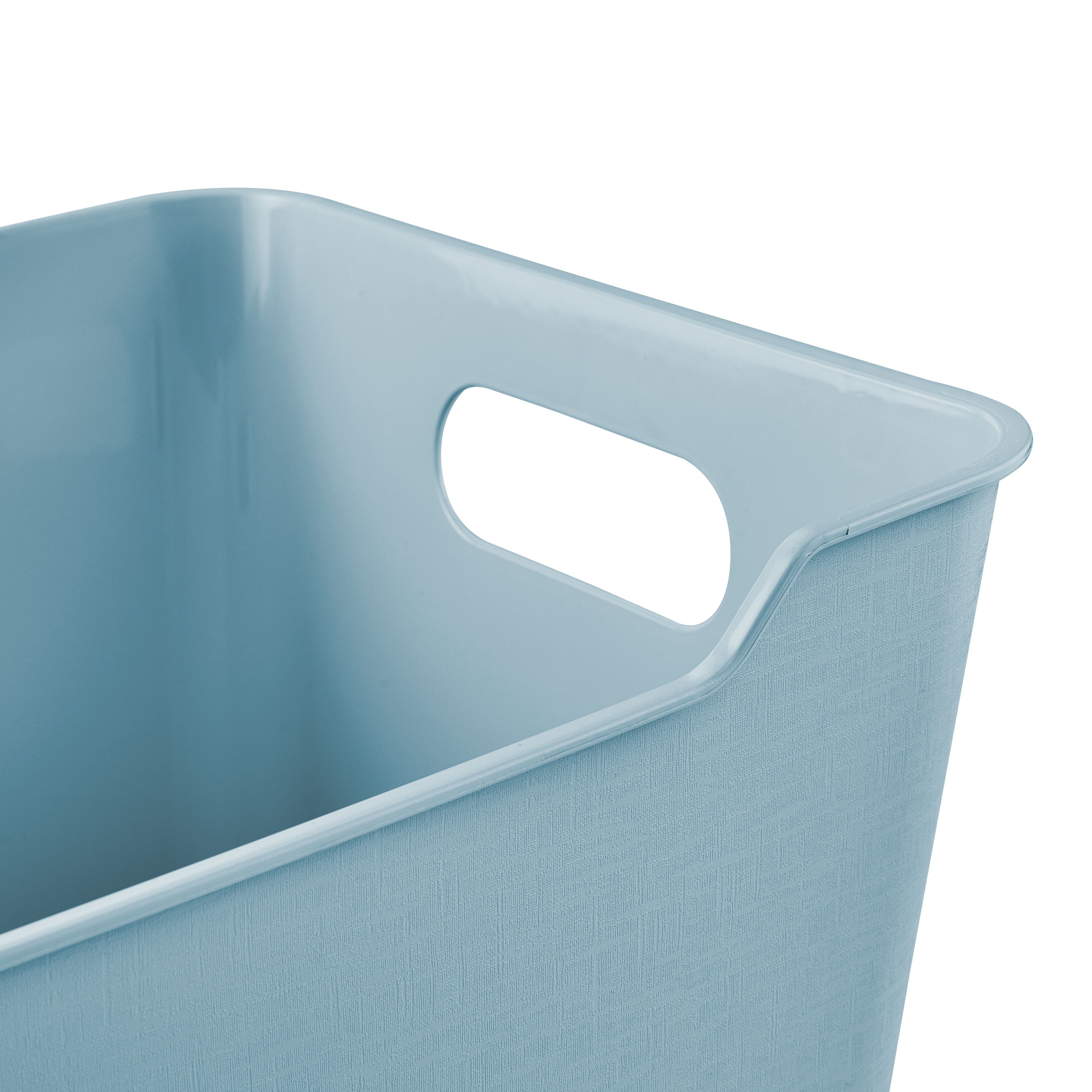 Keeeper Lotta Pink & blue Plastic Large Stackable Storage basket (H ...