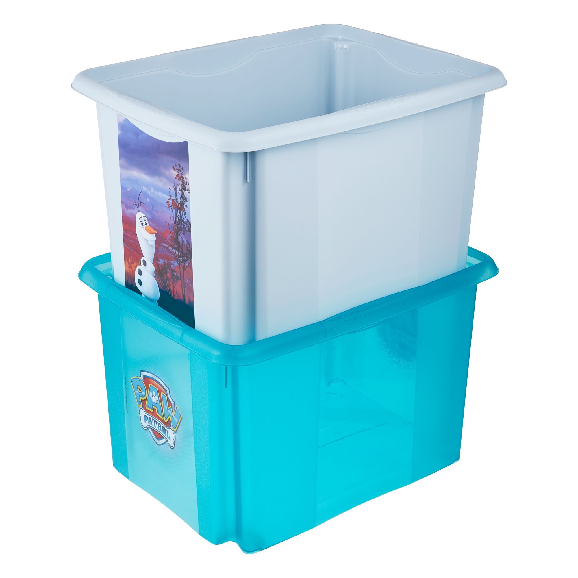 Keeeper Paw patrol Blue 30L Large Plastic Stackable Storage box with Lid