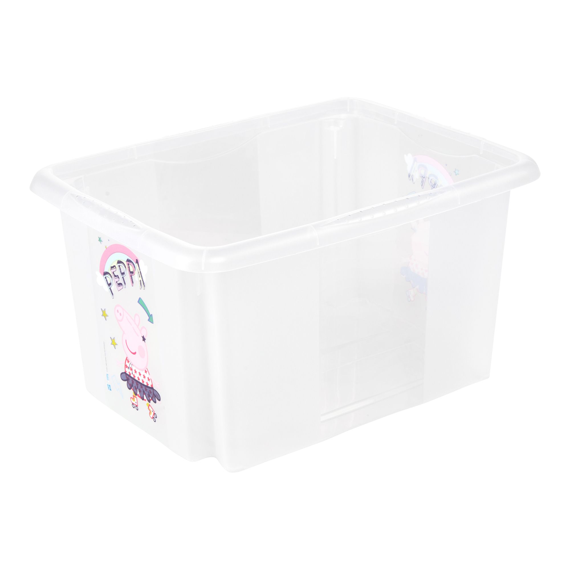 Keeeper Peppa pig 15L Small Plastic Stackable Storage box with Lid