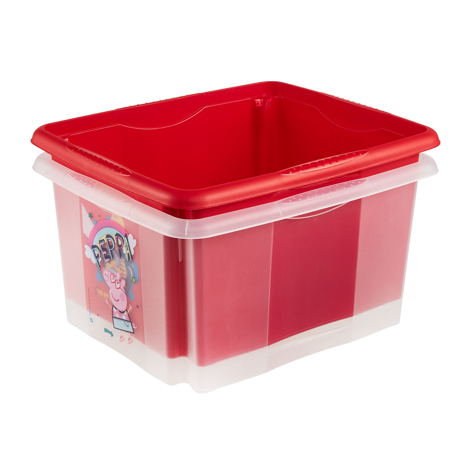 Keeeper Peppa pig 24L Medium Plastic Stackable Storage box with Lid