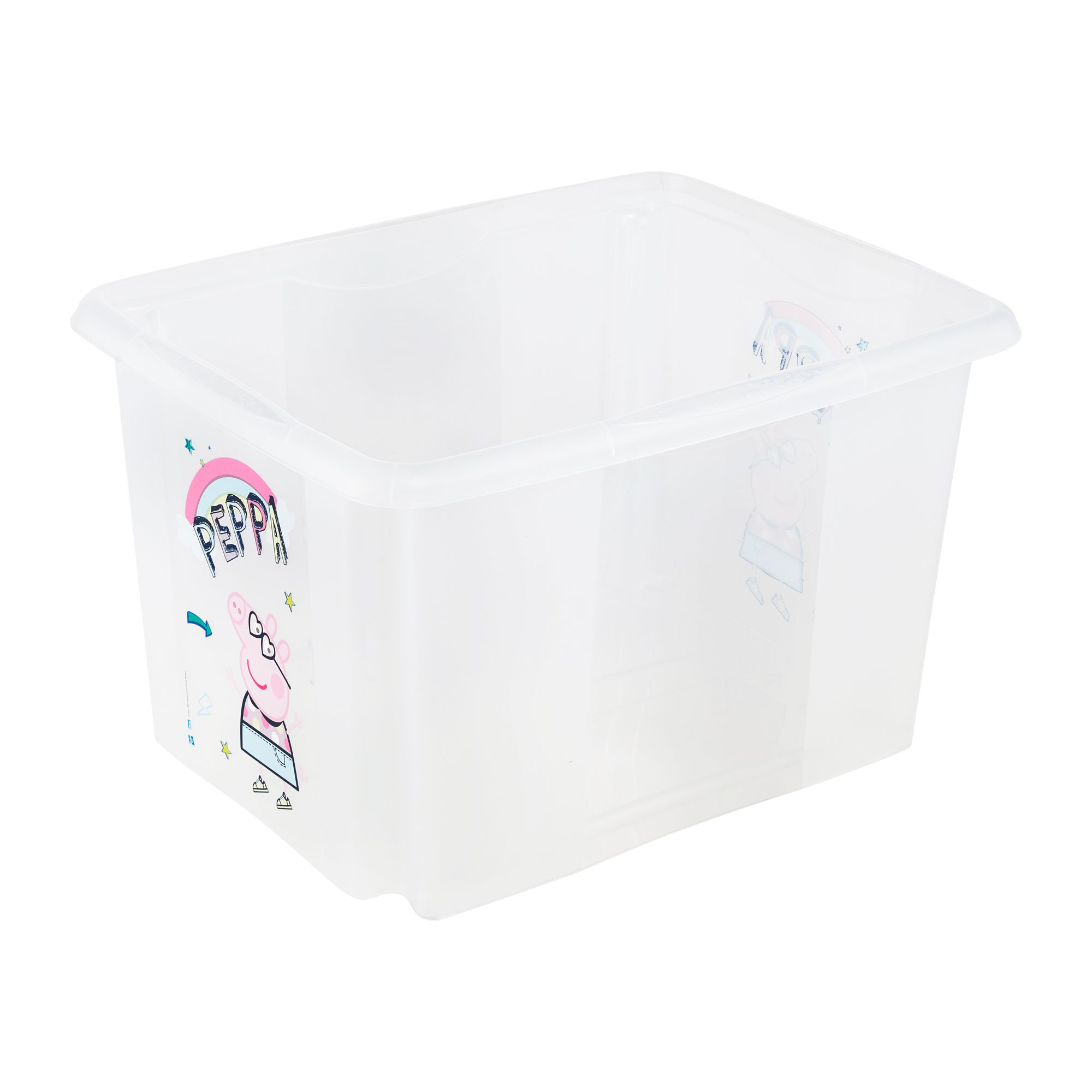 Keeeper Peppa pig 30L Large Plastic Stackable Storage box with Lid