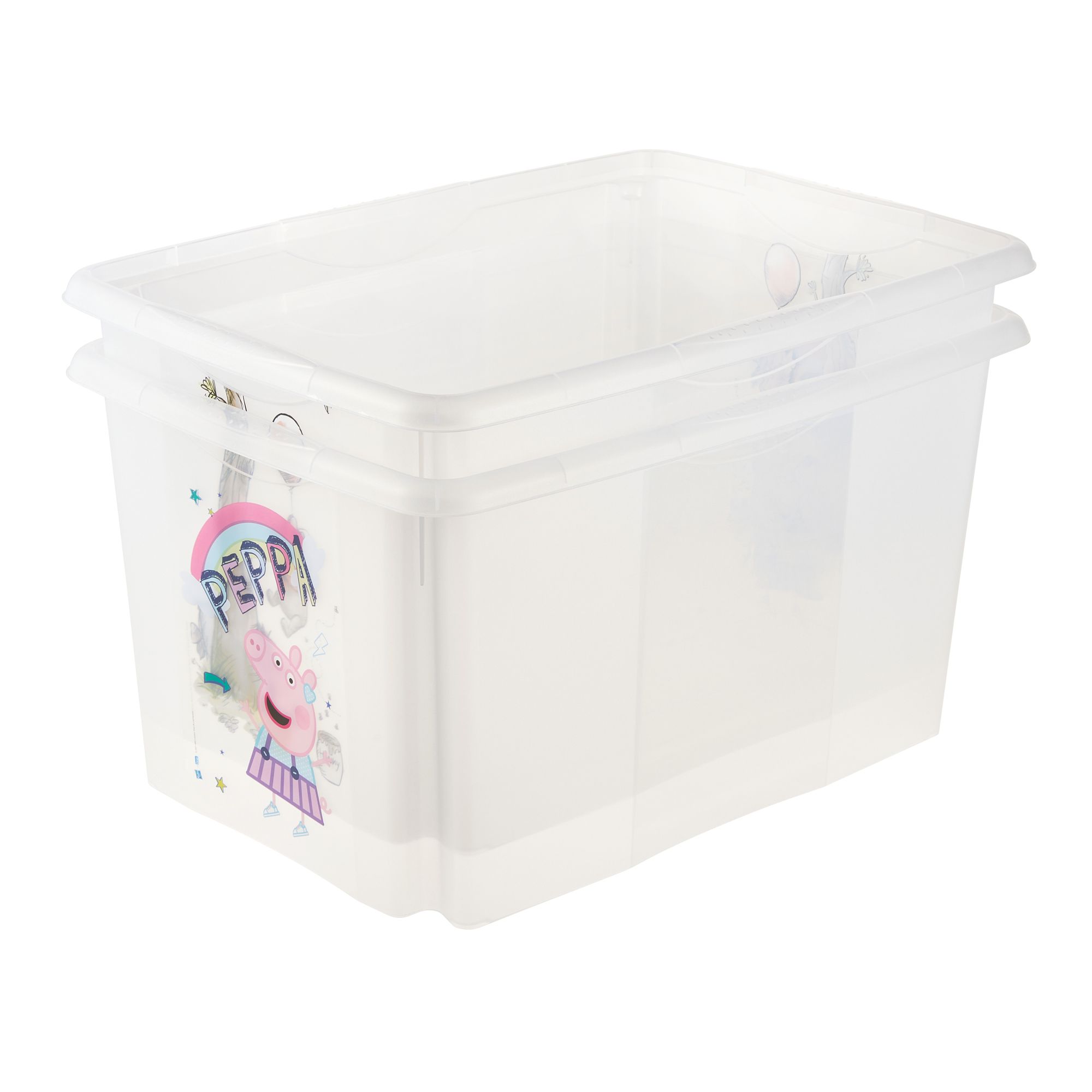 Keeeper Peppa pig 45L XL Plastic Stackable Storage box with Lid