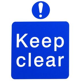 Keep clear Self-adhesive labels, (H)200mm (W)150mm