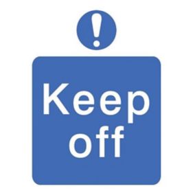 Keep off Self-adhesive labels, (H)200mm (W)150mm