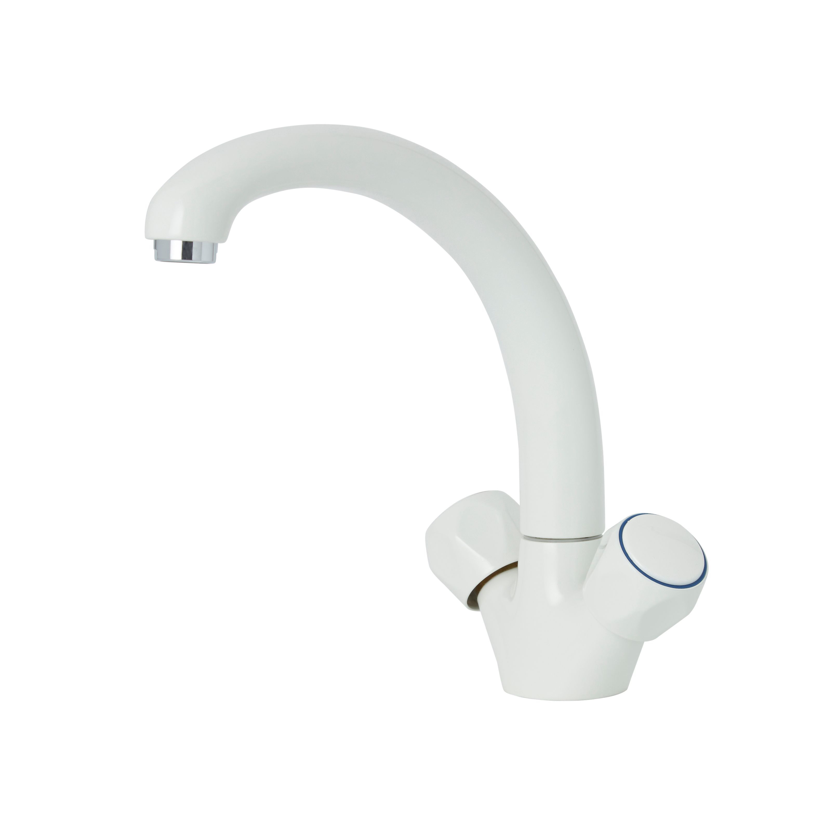 White on sale kitchen tap