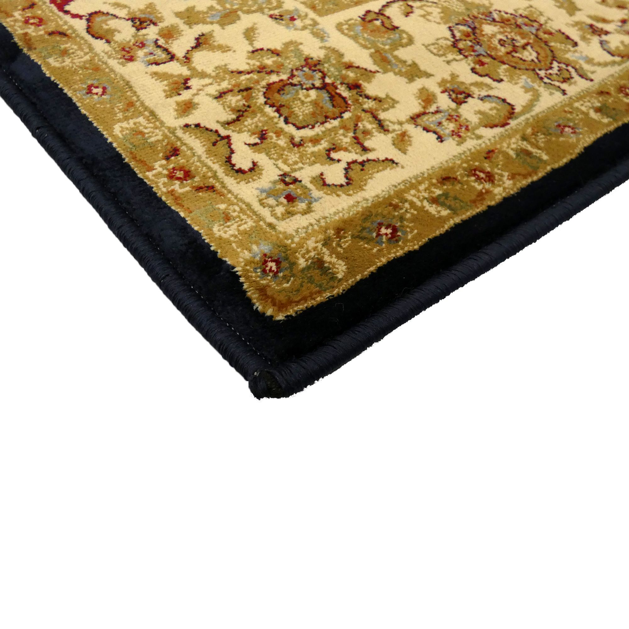 Kendra Navy Traditional Medium Rug, (L)170cm x (W)120cm