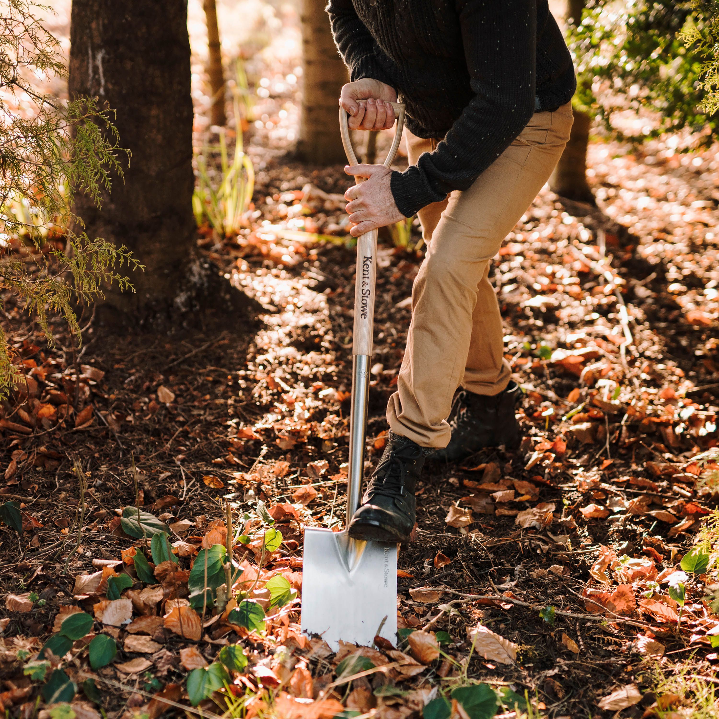 Kent & Stowe - Stainless Steel Garden Life Digging Spade, FSC 