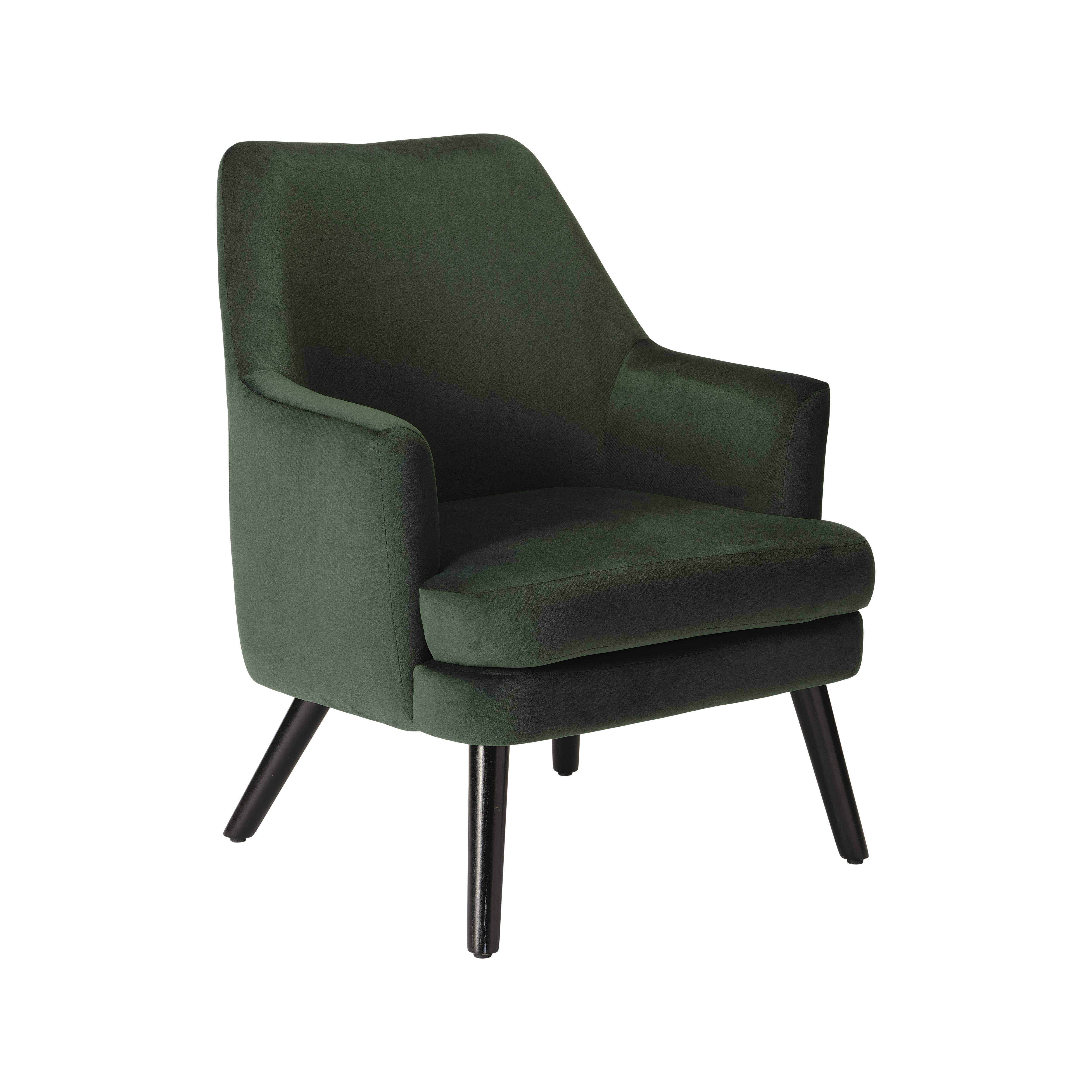 Turio forest green velvet deals effect chair